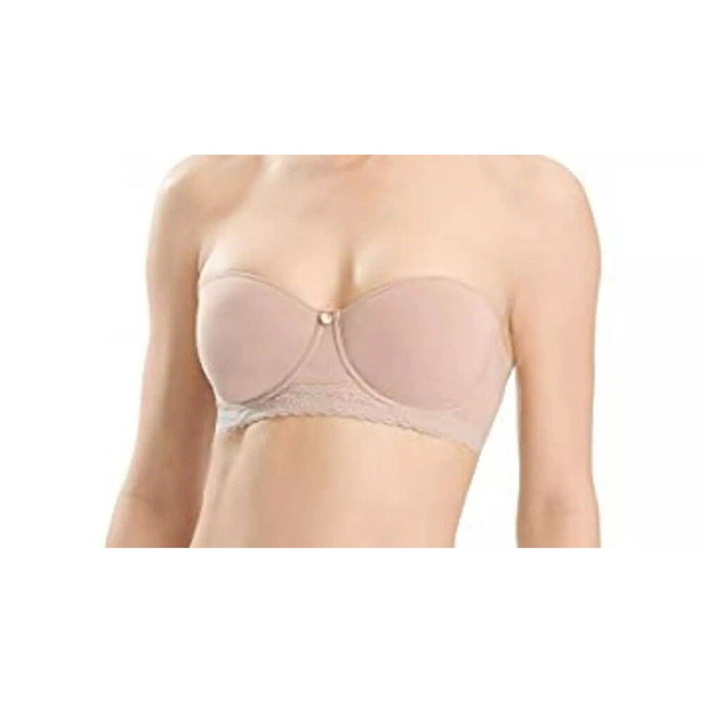 Natori Women's Truly Smooth Smoothing Strapless Contour, Cafe, 34D No Straps